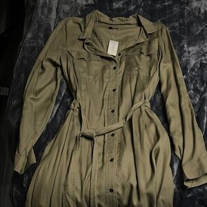 Banana Republic Women's Belted Shirt Dress